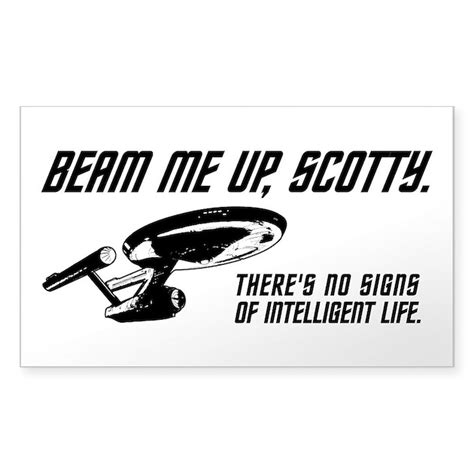 Beam Me Up Scotty Decal By Immortalthreads