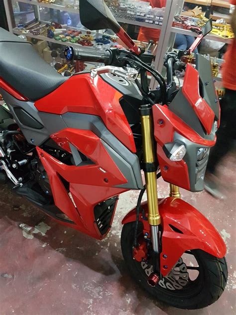 Today vid about honda grom 2018 we are installing some fresh fairings on the grom i want it to look more sport bike like and. Motorcycle mid fairing belly pan set for honda grom ...