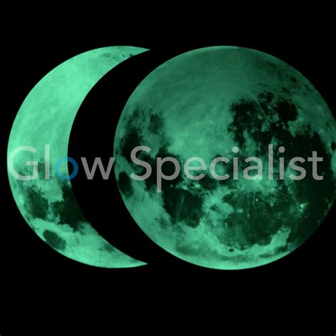 Glow In The Dark Half Moon 2 Sizes Glow Specialist Glow Specialist