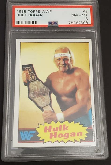 Topps Wwf Hulk Hogan Rookie Card Psa Nr Mint Etsy