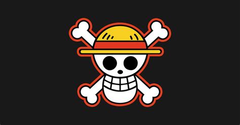 A Straw Hat Pirates Flag Symbol Logo Autocollant Booba Piraterie