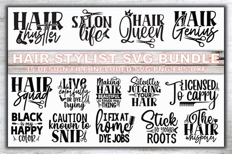 Hair Stylist Svg Bundle Graphic By Creative Studio20 · Creative Fabrica