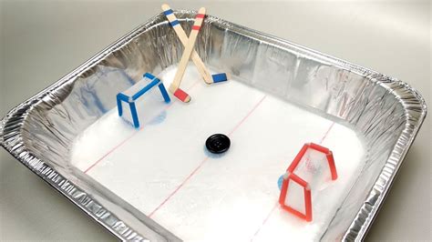 3 simple steps to a backyard ice skating rink. DIY Tabletop Ice Hockey Rink - YouTube