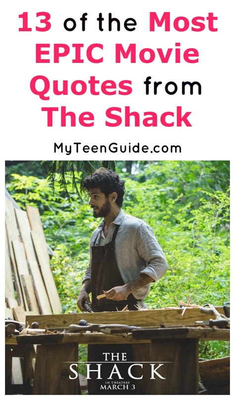 I thought it was funny that sarah palin has a similar folksy mom thing to marge gunderson, dontcha know. 13 EPIC The Shack Movie Quotes to Know - MyTeenGuide