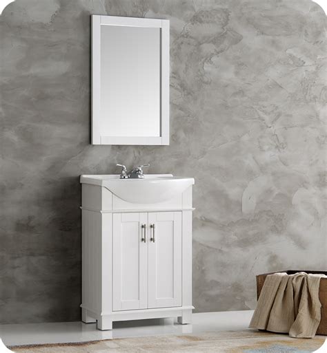 Shallow or narrow depth bathroom vanities aren't the norm these days as people continue to build larger and larger homes, yet there continues to be a need for practical options for smaller existing spaces. Fresca FVN2302WH-CMB Hartford 24" White Traditional ...
