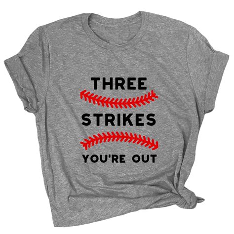 Baseball Coach T Three Strikes Youre Out T Shirt Etsy