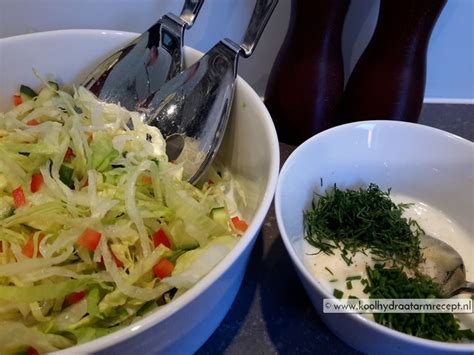 IJsbergsla met wortel en ei Recept