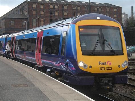 Br Class 170 Turbostar Dmu 170 302 In First Transpennine Express Livery British Rail