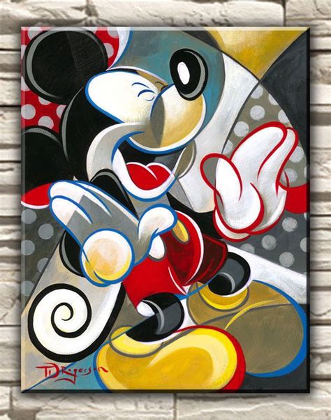 Modern Art Disney Mickey Mouse Deco Oil Painting Hd Print On Canvas