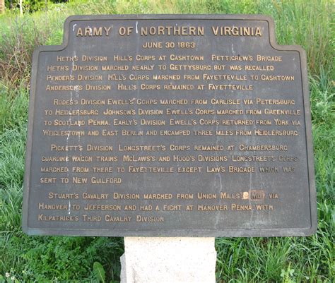 Army Of Northern Virginia Itinerary Tablets