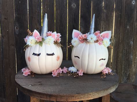 Check spelling or type a new query. DIY unicorn pumpkins with flower crowns for Halloween ...