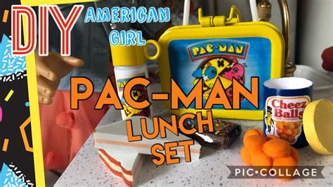 Diy How To Make American Girl Courtney Pac Man Lunch Set Youtube