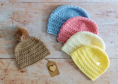 Easy Crochet Baby Hat A Free Pattern Maisie And Ruth