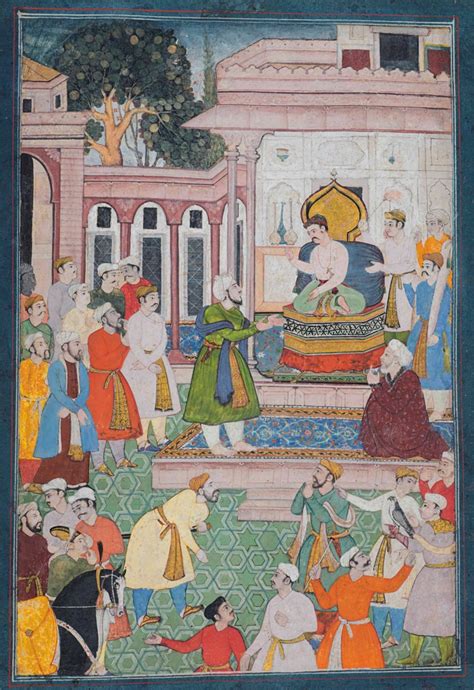 The Emperor Akbar Is Petitioned By A Courtier