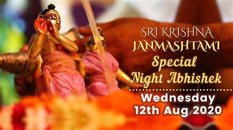 Sri Krishna Janmashtami Maha Abhishek 12th August 2020 Youtube