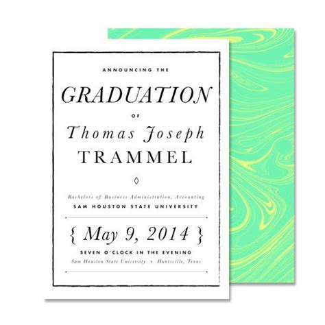 Graduation Announcement By Chloe Trammel Via Behance Graduation