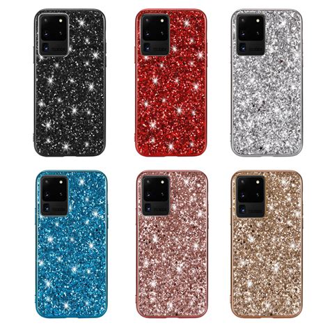 For Samsung Galaxy S20 Ultra S20 Plus S20 Bling Sparkle Hybrid Phone