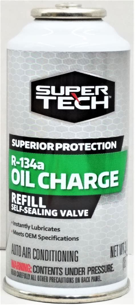 Super Tech R 134a Pag Oil Charge Refrigerant 3 Oz