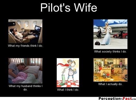Pilots Wife What People Think I Do What I Really Do Perception