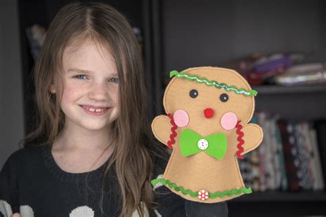 Quick And Easy Gingerbread Man Hand Puppet — Stubbornly Crafty