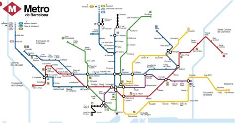 Metro v Barceloně Trasy linky Kdy jezdí Plánek jízdenky