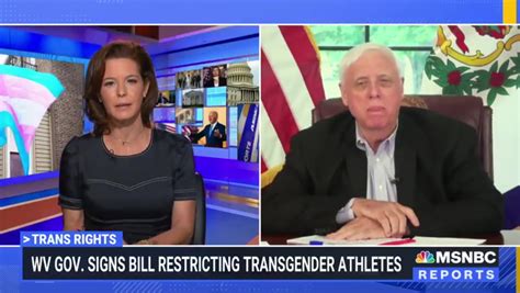 Msnbc Host Attacks West Virginia Governor Over Transgender Law News Independent Tv