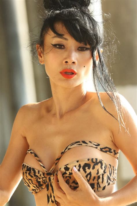 Bai Ling Nipple Slip In Tiny Animal Printed Swimsuit Porn Pictures Xxx