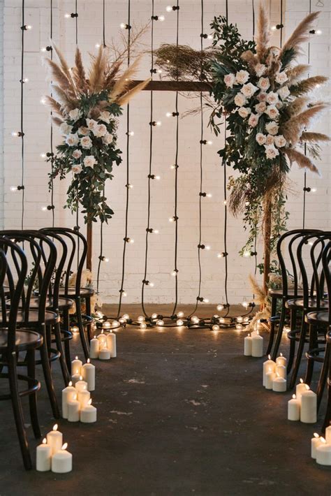 19 Inspiring Indoor Ceremony Backdrops Swanky Wedding