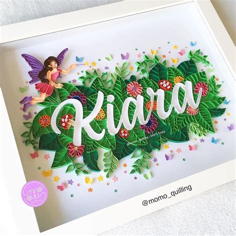 Momo Quilling And Paper Art On Instagram “para A Kiara No Tema Fada 🌿🌸