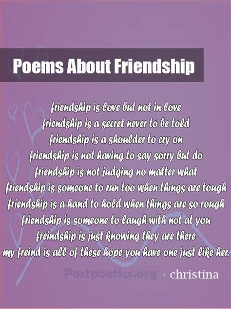 Love Friendship Poems | Friendship poems, Love and friendship poems