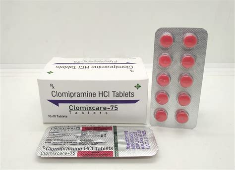 Clomipramine 75 Mg Packaging Type Blister Packaging Size 10x10 Rs