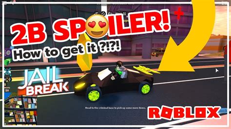 How To Get 2b Spoiler With Only One Volt Case Roblox Jailbreak Youtube
