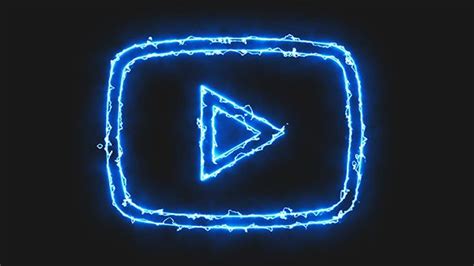 Blue Electric Youtube Video Icon Wallpaper Iphone Neon Iphone