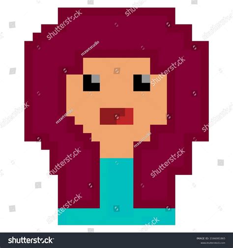 Pixel Art Girl Design Illustration Stock Vector Royalty Free