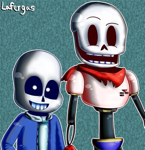 Sans And Papyrus By Lafergas On Deviantart