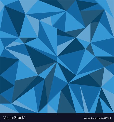 Abstract Blue Triangle Geometrical Background Vector Image