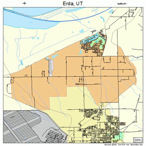 Erda Utah Street Map 4923640