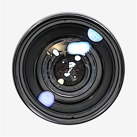 Camera Lens PNG Picture Camera Lens Cartoon Illustration Painting