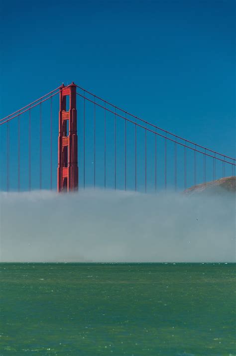 The Golden Gate Bridge Is Envoloped In Some Of San Franciscos Famous