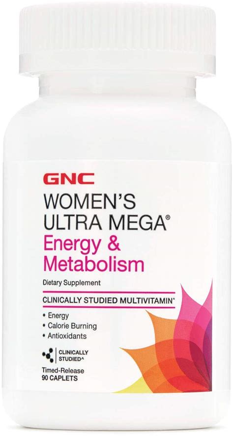 Gnc Womens Ultra Mega Energy And Metabolism Multivitamin For Women 90
