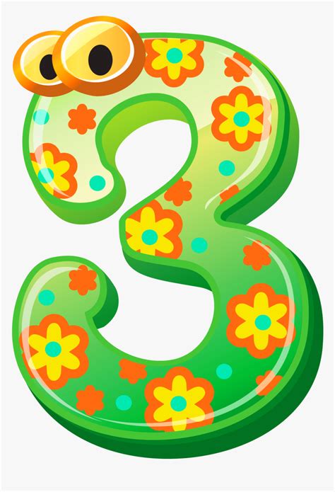 Numbers Cute Number Three Image Free Download Clipart Cute Number 3