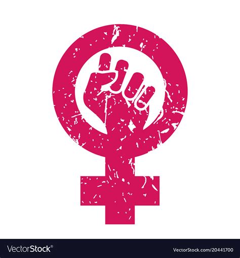 Woman Symbol Feminism Power Female Icon Royalty Free Vector