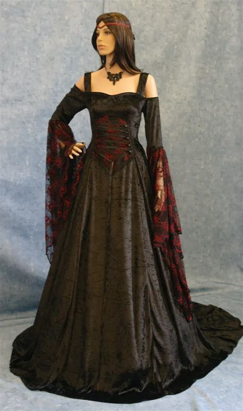 Renaissance Medieval Gothic Princess Dress Pagan Wicca In Dresses From