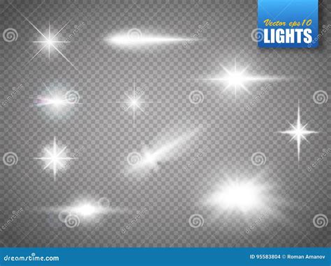 Glowing Lights Effect Flare Explosion And Stars Special Effect