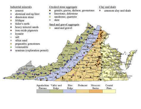 Virginia Energy Geology And Mineral Resources Mineral Resources