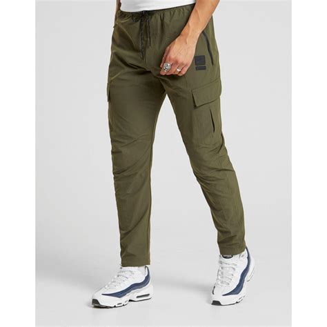 Nike Cotton Air Max Cargo Track Pants In Green For Men Lyst