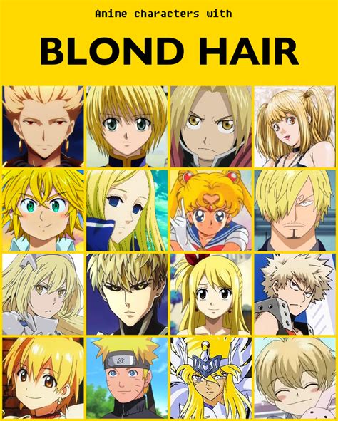 Anime Characters With Blond Hair V2 By Jonatan7 On Deviantart Blonde Anime Characters Anime