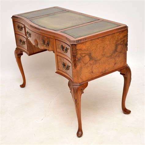 Top desks for home working and more. Antique Burr Walnut Leather Top Writing Table / Desk - Marylebone Antiques