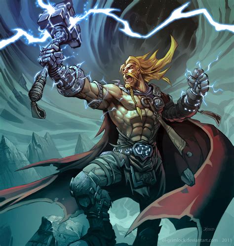 Thor God Of Thunder By El Grimlock On Deviantart