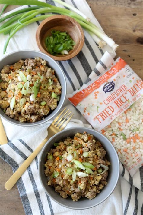 Sprinkle pepper and green onions and bacon if desired. Whole 30 Pork Fried Cauliflower Rice - The Whole Smiths